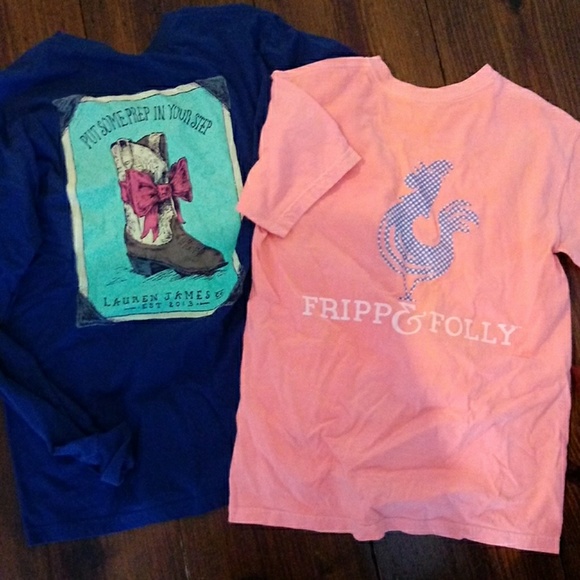 fripp & Folly Tops - Fripp & Folly Womens Preppy Shirt Bundle S/M